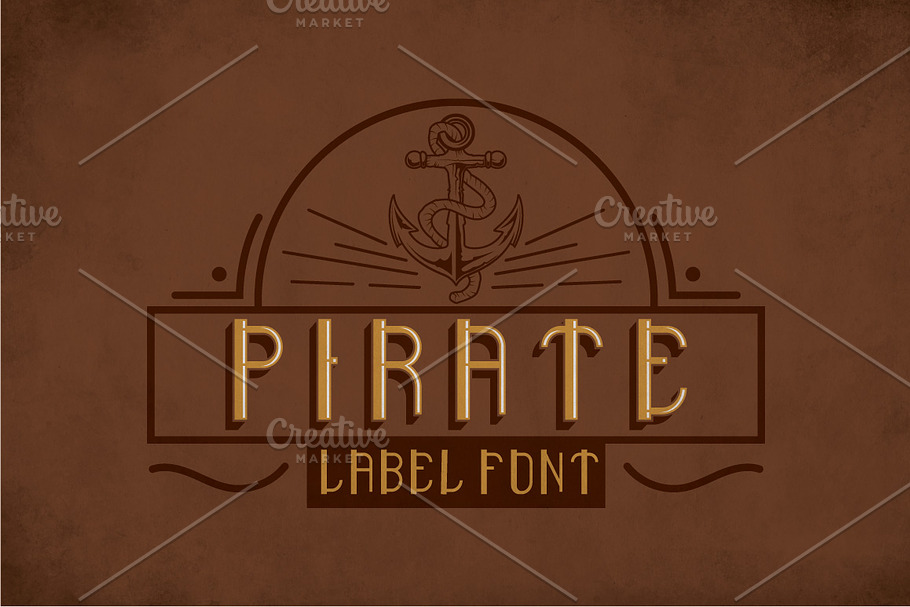 Pirate Modern Label Typeface in Display Fonts - product preview 8