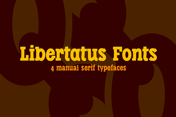 Libertatus fonts in Slab Serif Fonts - product preview 2