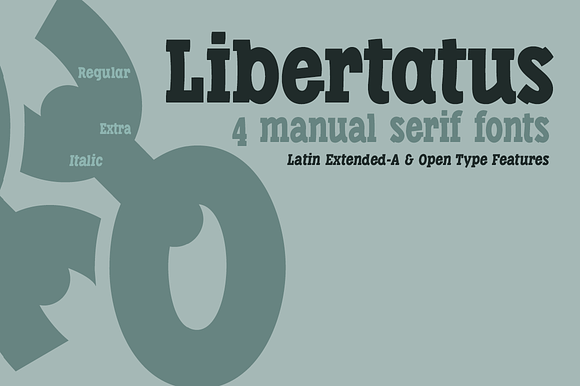 Libertatus fonts in Slab Serif Fonts - product preview 3