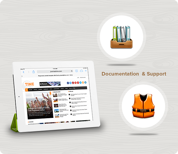 JSN Time in Joomla Themes - product preview 3