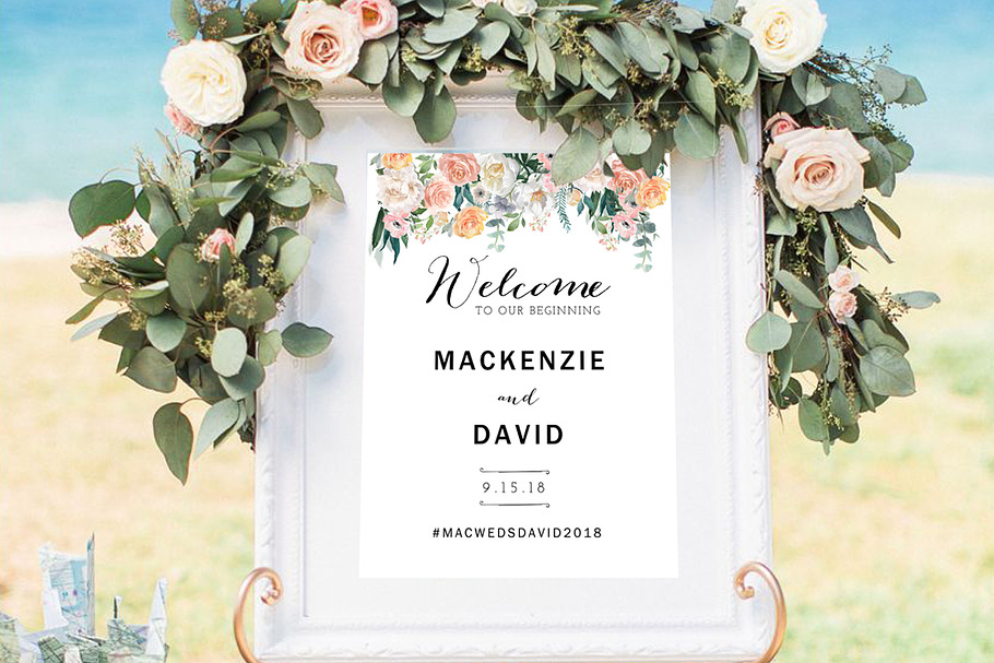 Wedding Welcome Sign Template
