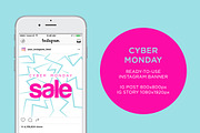 Cyber Monday Instagram Banners