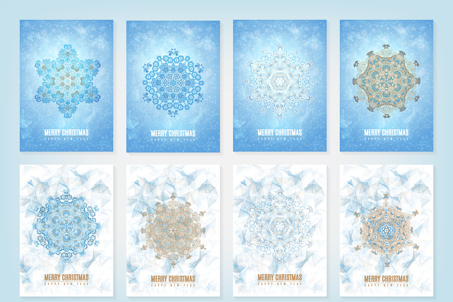 Set of Cristmas cards in Card Templates - product preview 8