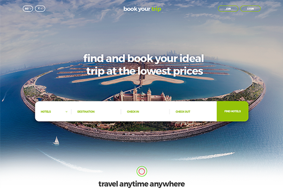 Booking Hotel Template Psd