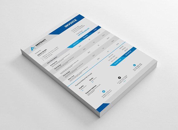 Creative Invoice in Stationery Templates - product preview 2