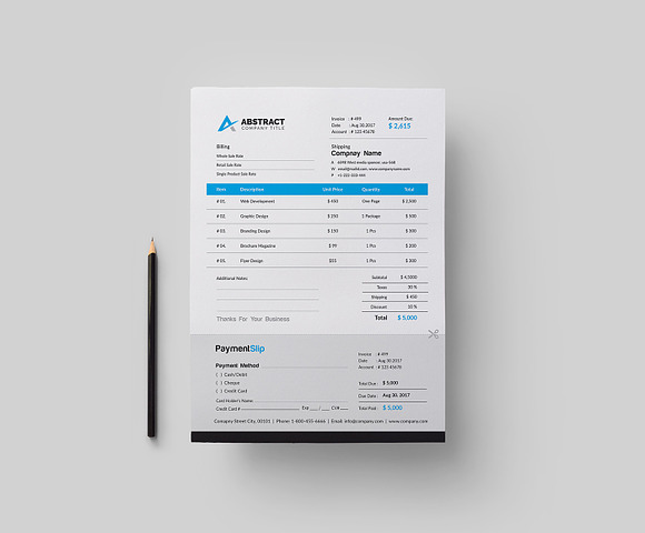Modern Invoice in Stationery Templates - product preview 1