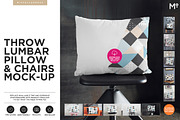 Lumbar Pillow With Chairs Mock-up