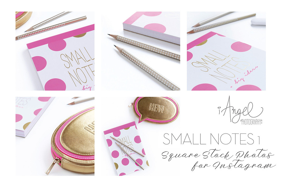 5 Stock photos "SMALL NOTES1" in Social Media Templates - product preview 3