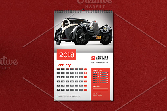 Wall Calander Template in Stationery Templates - product preview 1