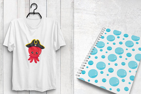 PIRATE OCTOPUS Pattern collection in Patterns - product preview 3