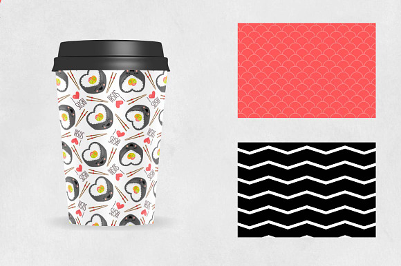 KAWAII SUSHI Pattern collection in Patterns - product preview 1