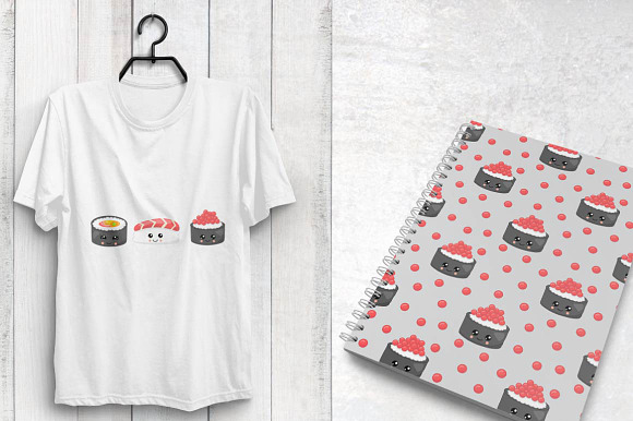 KAWAII SUSHI Pattern collection in Patterns - product preview 3