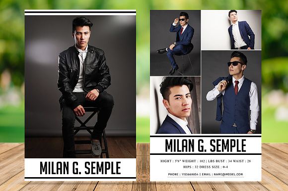Modeling Comp Card V06 in Postcard Templates - product preview 1