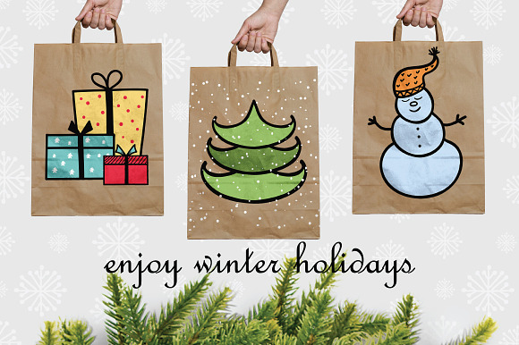 Cozy Christmas - holiday kit in Illustrations - product preview 4