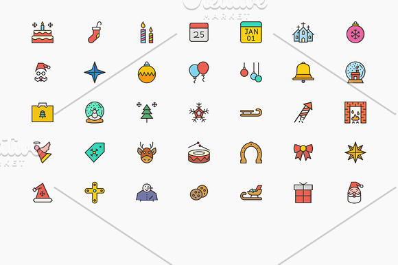 Christmas Icons in Graphics - product preview 2