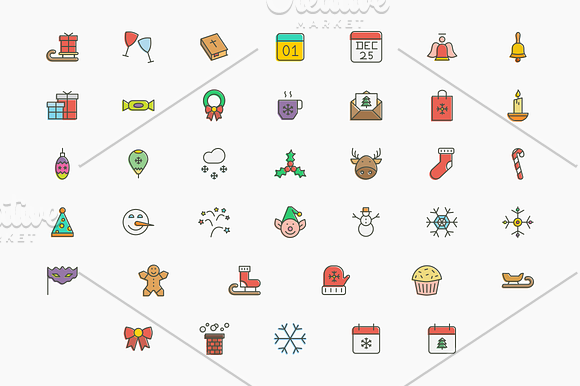 Christmas Icons in Graphics - product preview 3