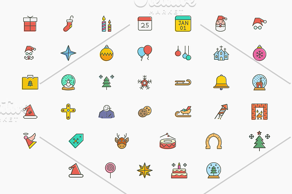Christmas Icons in Graphics - product preview 4