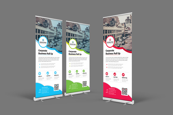 Roll Up Banner in Stationery Templates - product preview 2