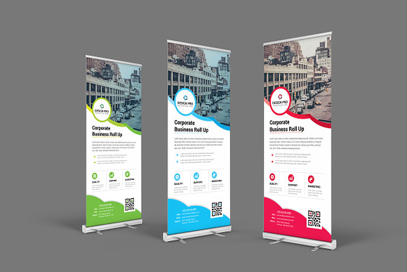 Roll Up Banner in Stationery Templates - product preview 3