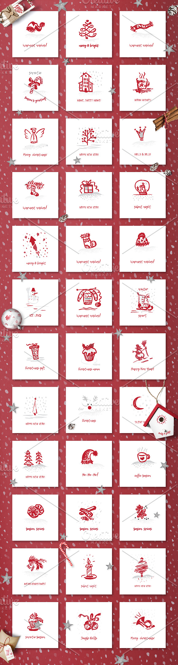 XMAS and New Year cards in Card Templates - product preview 1