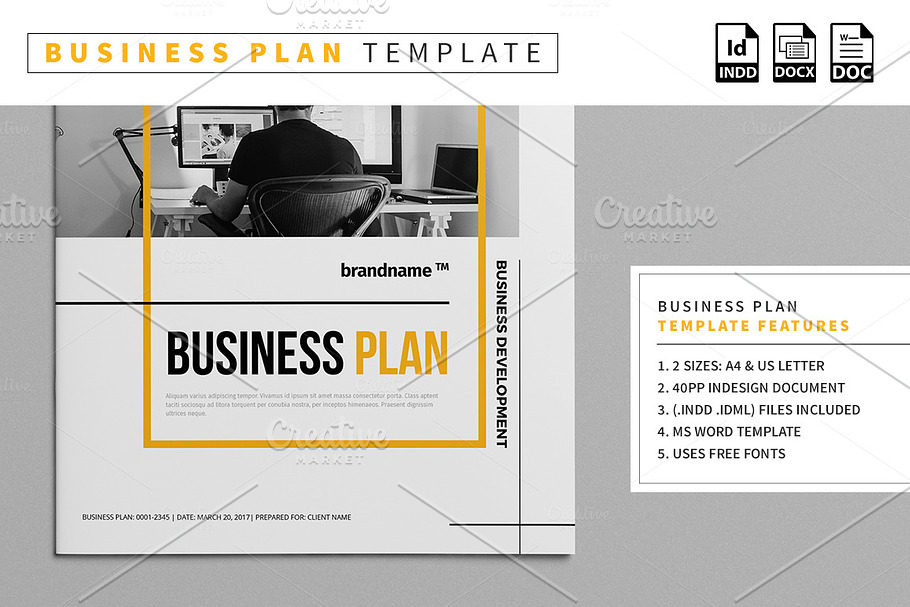 Business Plan Template in Stationery Templates - product preview 8