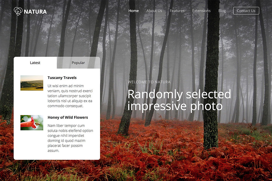 Hot Natura in Joomla Themes - product preview 8