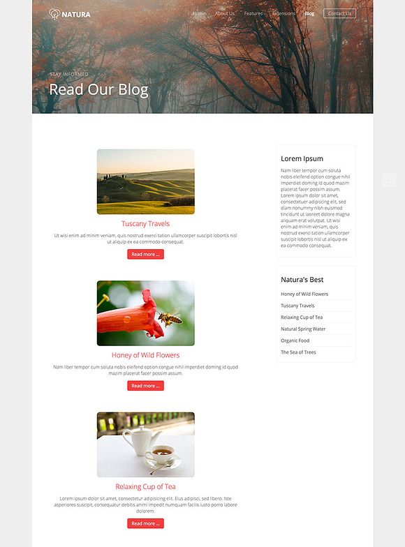 Hot Natura in Joomla Themes - product preview 6