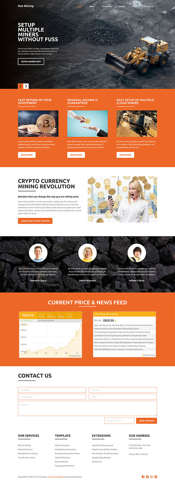 Hot Mining in Joomla Themes - product preview 4