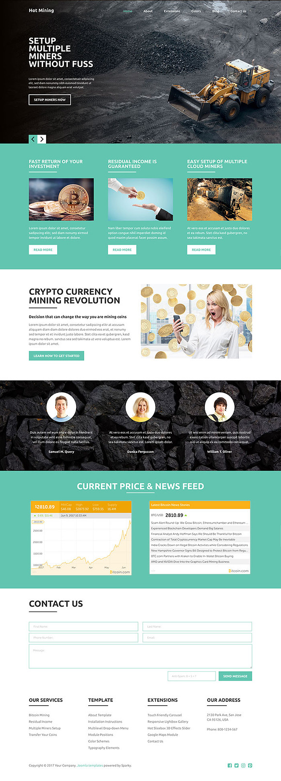 Hot Mining in Joomla Themes - product preview 6