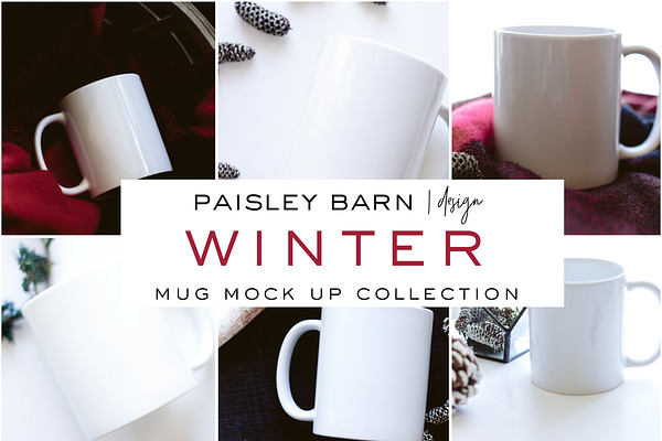 Winter Mug Mock Up Collection