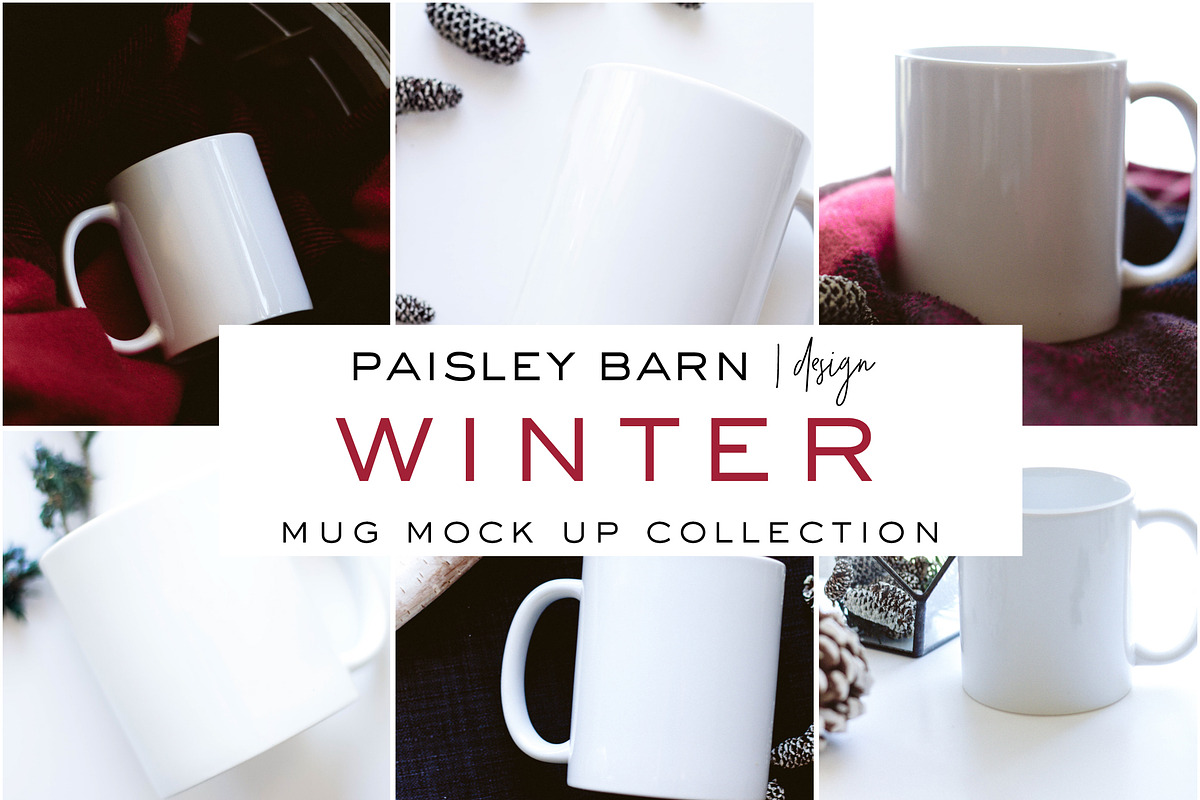 Winter Mug Mock Up Collection in Product Mockups - product preview 8