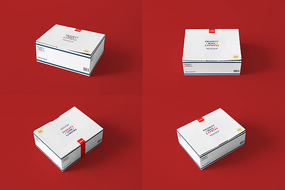 Mailing Box 3 Types Mockup Set in Product Mockups - product preview 5