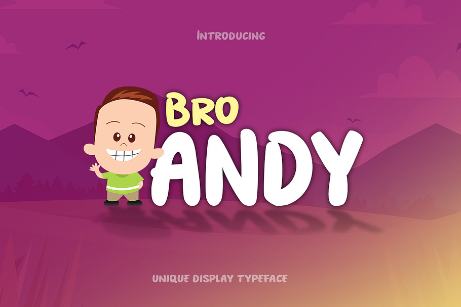 Bro Andy Font in Display Fonts - product preview 8