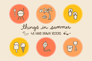 Things in Summer - 48 Vectors