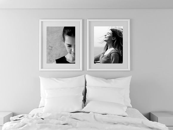 Bedroom,  Portrait Frame mockup psd in Print Mockups - product preview 5