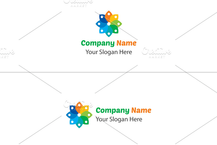 Staple Flower Logo in Logo Templates - product preview 8