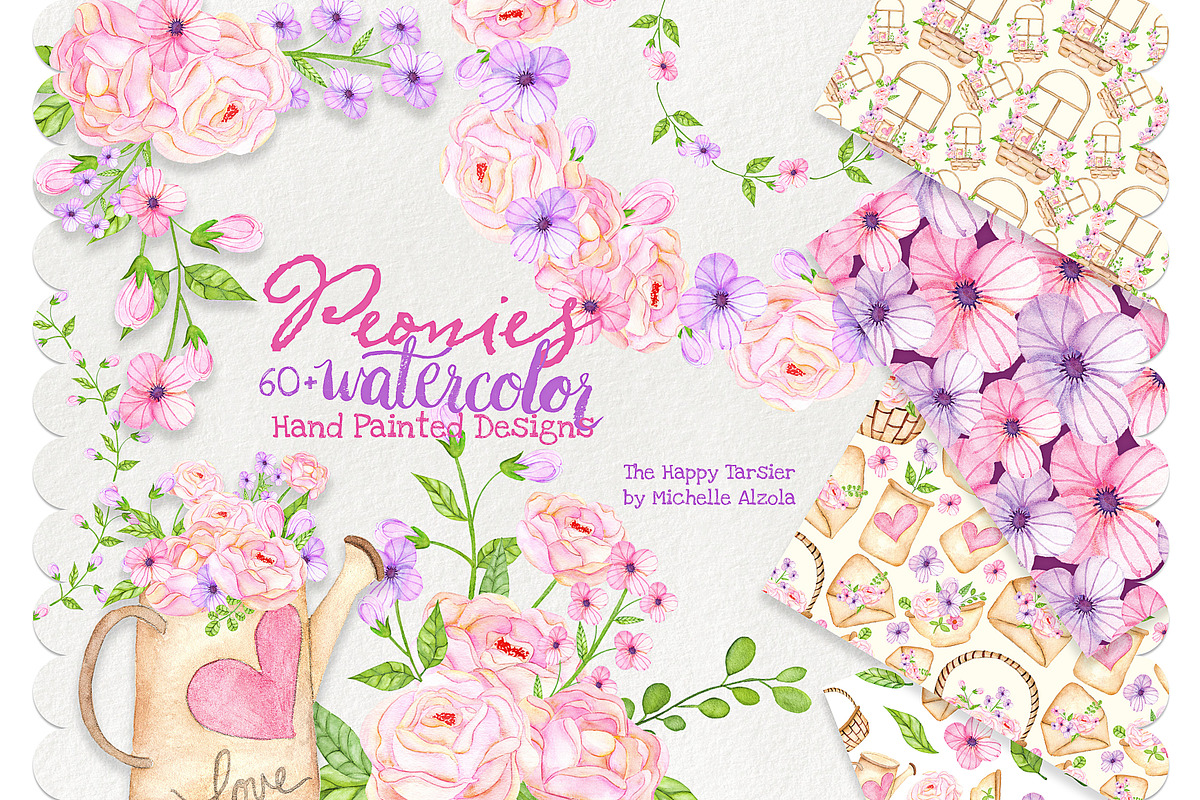 Watercolor Flora Clipart in Illustrations - product preview 8