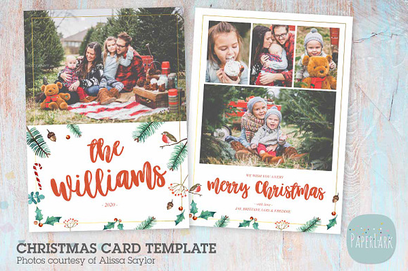 AC095 Christmas Card in Card Templates - product preview 1