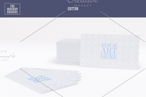 Multi-material Business card Mockup in Print Mockups - product preview 2