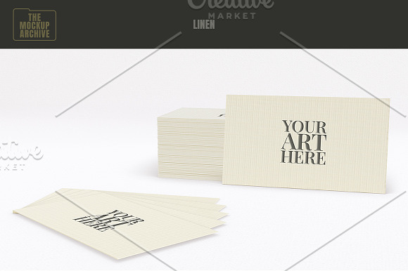 Multi-material Business card Mockup in Print Mockups - product preview 5