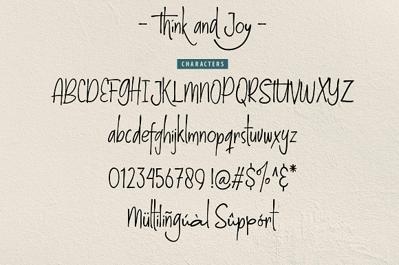 Think and Joy in Display Fonts - product preview 1