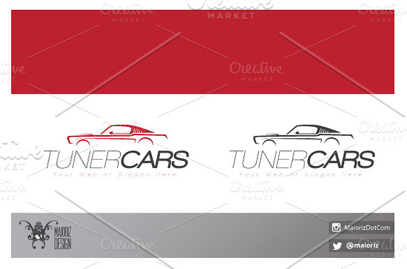 Tuner Cars in Logo Templates - product preview 2