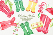 Christmas Wellies, Rubber Boots