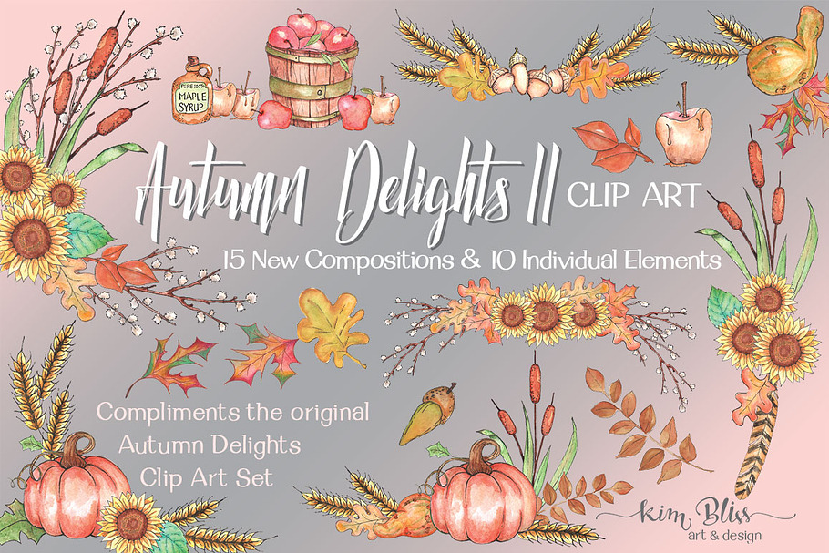 Autumn Delights II Clip Art in Illustrations - product preview 8