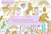 Magical Unicorns, Einhorn, Gold