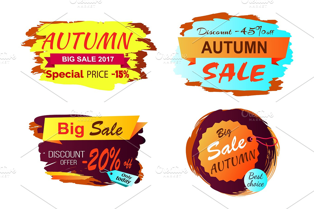 Big Autumn Sale Clearance Vector Illustration in Illustrations - product preview 8