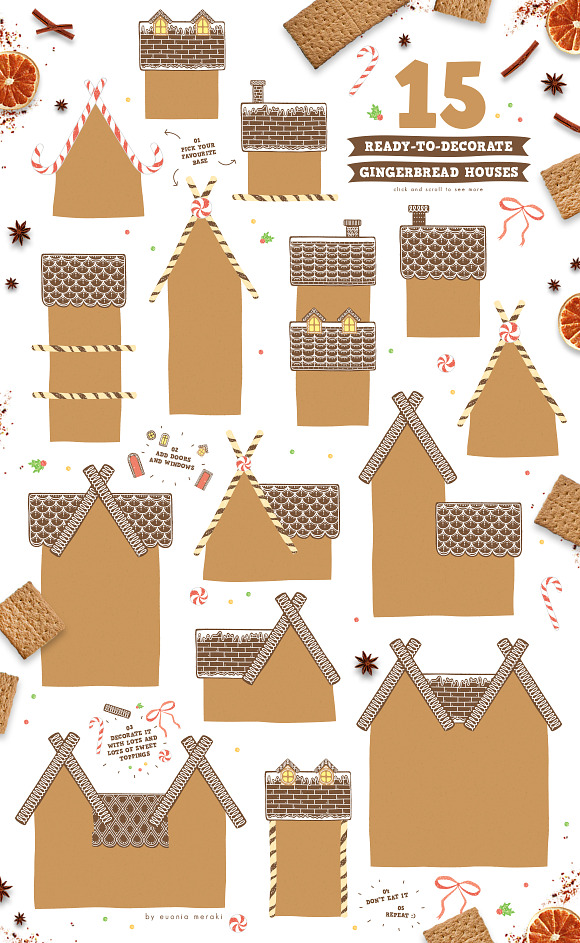 Christmas Gingerbread House Creator in Illustrations - product preview 2