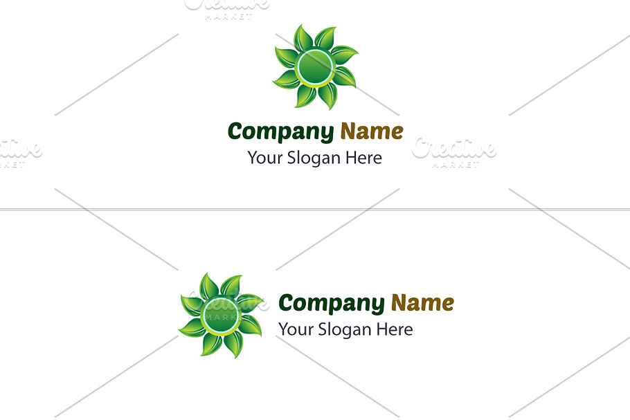Green Flower Logo in Logo Templates - product preview 8