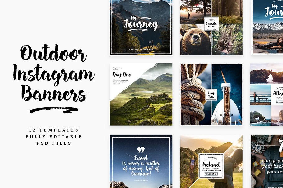 Outdoor Instagram Templates in Instagram Templates - product preview 8