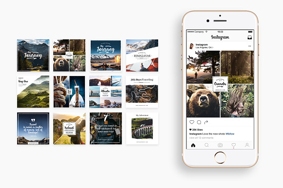Outdoor Instagram Templates in Instagram Templates - product preview 3